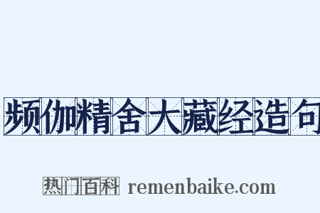 频伽精舍大藏经造句是什么意思的图片